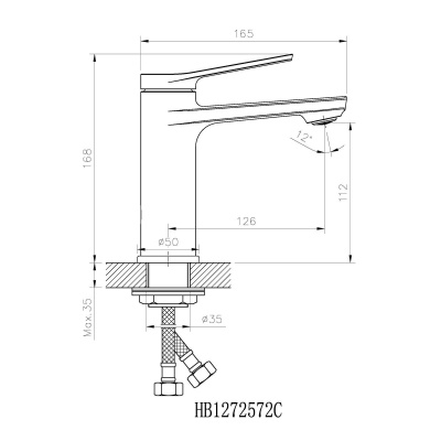 Смеситель для раковины BELZ B10572-7 черный