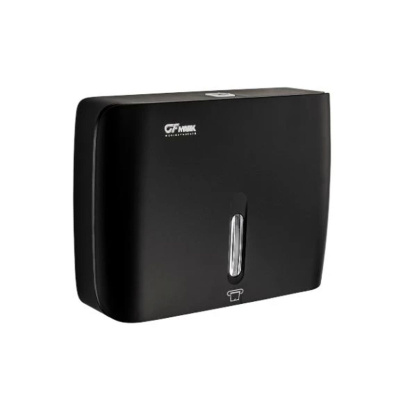 Диспенсер для бумажного полотенца GFmark 9151, пластиковый, черный, для салфеток Z сложения