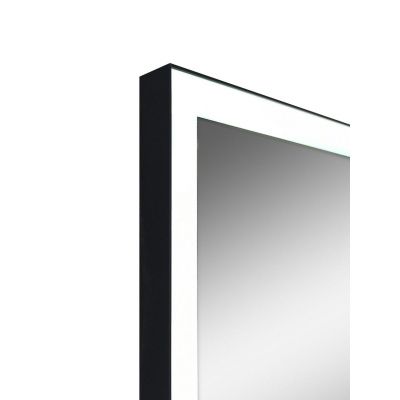 Зеркало Solid Black LED 600x800 ЗЛП1285 с сенсором, подогревом реверсивное крепление (800х600)