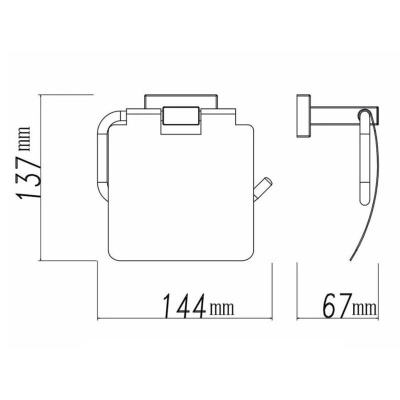 Бумагодержатель Shevanik SG5605 хром