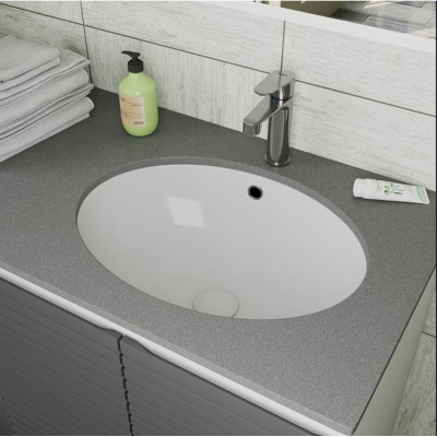 Раковина под столешницу D&K Venice DT1021716, белый 605*440*205 мм, Накладные раковины, , D&K