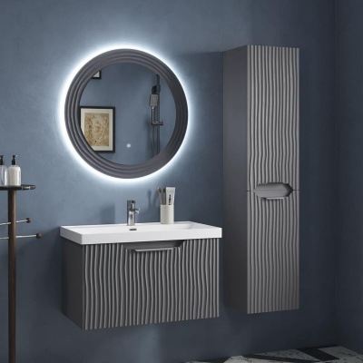 Зеркало EQUIL Mirage 80 графит софт zkMIRAGE80.D800, Коллекция Mirage, , EQUIL