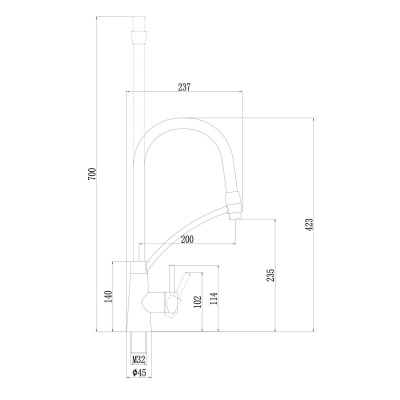 Смеситель для кухонной мойки Fmark FS8255A-01, Коллекция FS82 NEW, , SAVOL