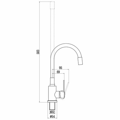 Смеситель для кухонной мойки Savol S-3002H-01, Коллекция S30, , SAVOL