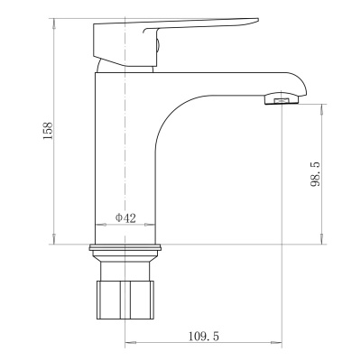 Смеситель для раковины PLStart PD10083 , Смесители ТМ PLStart, , FASHUN