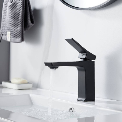 Cмеситель для раковины Shevanik S4401H черный, Коллекция S43, , Shevanik