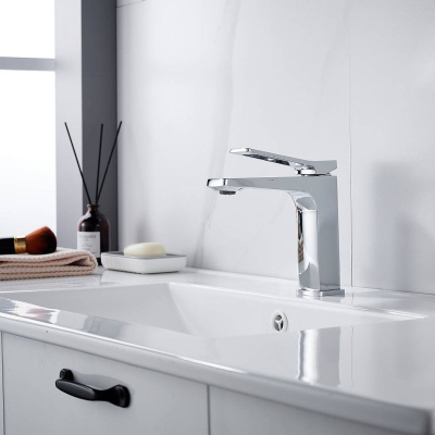 Cмеситель для раковины Shevanik S4601 хром, Коллекция S46, , Shevanik