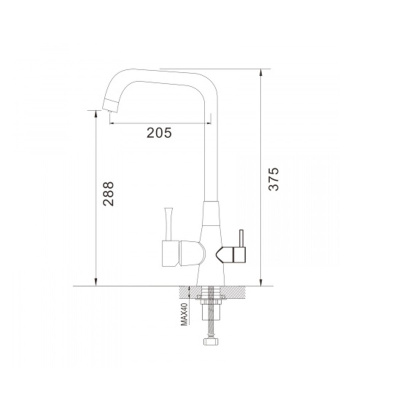 Смеситель для кухни Shevanik S528C с подключением фильтра питьевой воды, белый, Смесители с подключением к фильтру питьевой воды, , Shevanik