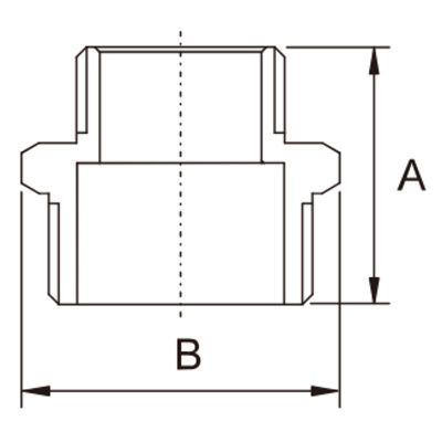 Ниппель переходной 1/2