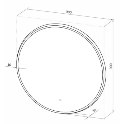 Зеркало D900 Ember LED ЗЛП4905 c бесконтактным сенсором