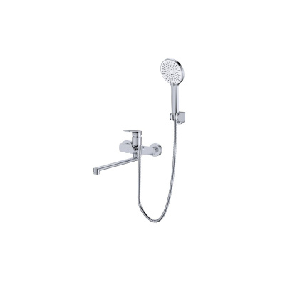 Смеситель для ванны GROSS AQUA Prado 7578828C-35F с длинным изливом 350 мм