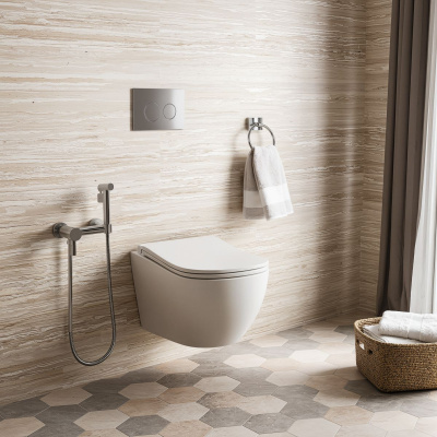 Унитаз подвесной безободковый D&K Munchen DT1566516, 520*360*360мм, сиденье микролифт, белый