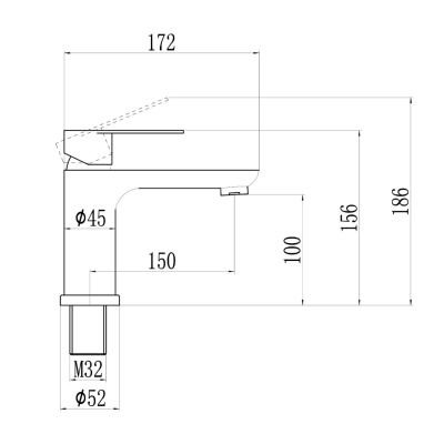 Смеситель для раковины Fmark FS8801 сатин (12)