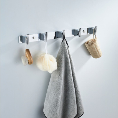 Планка с 5-ю крючками для ванной комнаты Shevanik SG5751 хром (30)