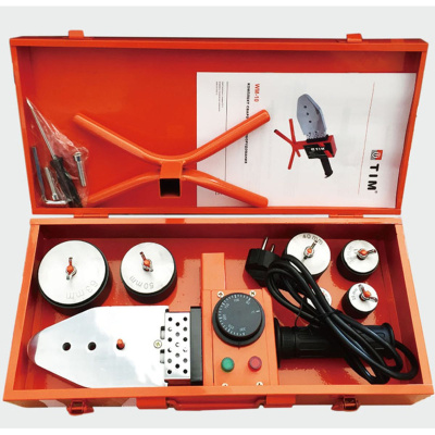 Паяльник для ППР труб и фитингов 800 Вт 20-63мм 3 насадки TIM WM-10 (мин.1/10)