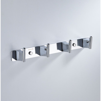 Планка с 4-мя крючками для ванной комнаты Shevanik SG5741 хром (30)