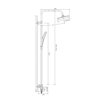 Душевая система BELZ B24658-8 белый (4)