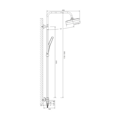 Душевая система BELZ B24658-5 золото (4)