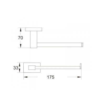 Держатель для туалетной бумаги Shevanik SG5615H черный (40)