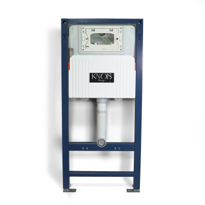 Инсталляция Knois KN9722010-P 1125х500х165 мм с пнемоуправлением, с белой клавишей смыва
