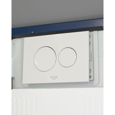Инсталляция Knois KN9722010-P 1125х500х165 мм с пнемоуправлением, с белой клавишей смыва