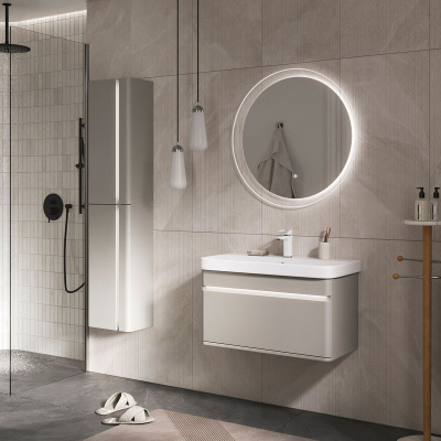 Пенал подвесной EQUIL Elegante 36.R ppELGNT36.R-25.27, правый, амарок белый