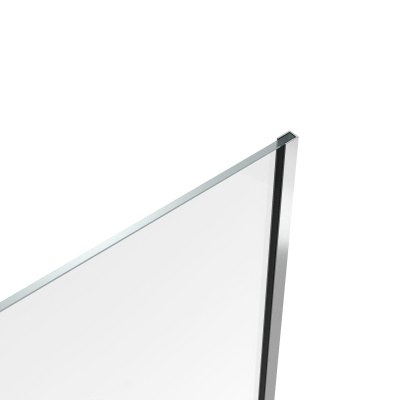 Шторка на ванну стеклянная 70х140 см Watersense Paula W00212 прозрачное закаленное стекло, профиль хром