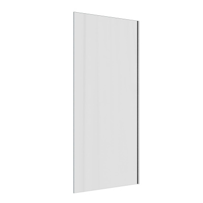 Шторка на ванну стеклянная 70х140 см Watersense Paula W00212 прозрачное закаленное стекло, профиль хром