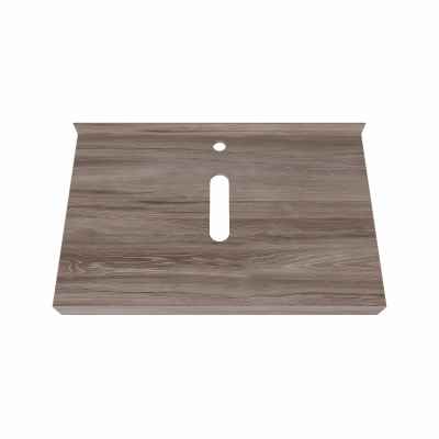 Столешница под раковину керамогранитная 90х50 см Watersense Eva W00298 дуб кашмир