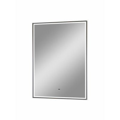 Зеркало Stage Grey LED 600х800 ЗЛП4925 Серый муар с бесконтактным сенсором, алюминиевый профиль