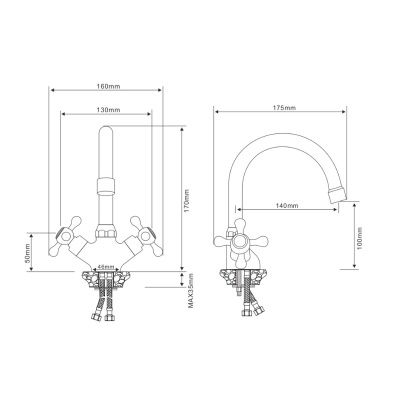 Смеситель для раковины OLIVE’S Anari AN19100 (10)