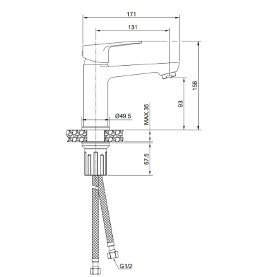 Смеситель для раковины OLIVE’S Tieso 26100TS (10)