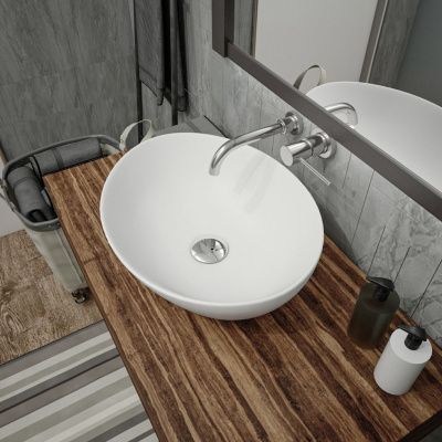 Раковина накладная Watersense Amelia 40 W00064 410х335х145 мм белый матовый