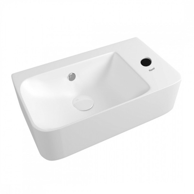 Раковина подвесная правая Watersense Mia 45 W00025 450х260х90 мм с полочкой под смеситель, белая