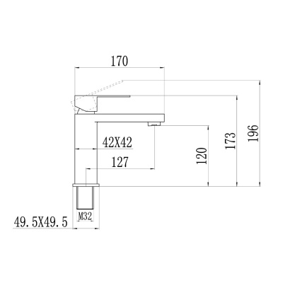 Смеситель для раковины Fmark FS8701HB розовое золото (12)