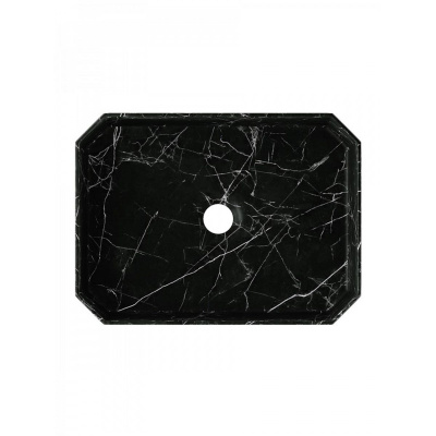 Раковина накладная Watersense Paula 50 W0075 500х370х135 мм черный мрамор