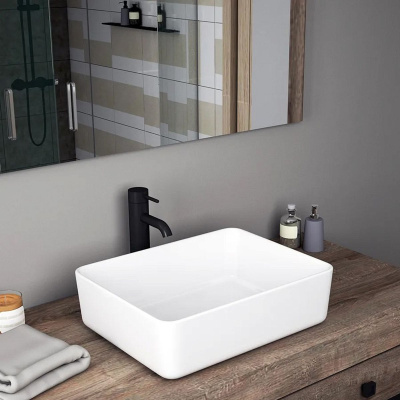 Раковина накладная Watersense Eva 50 W00001 475х370х140 мм белая