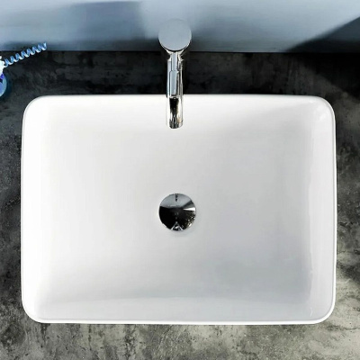 Раковина накладная Watersense Eva 50 W00001 475х370х140 мм белая