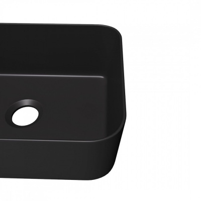 Раковина накладная Watersense Eva Mini 40 W00173 400х300х135 мм черная матовая