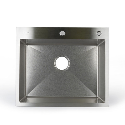 Мойка для кухни врезная G.lauf GL-6050 хром из нержавеющей стали, 60*50 см без сифона