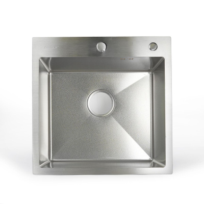 Мойка для кухни врезная G.lauf GL-5050 хром из нержавеющей стали, 50*50 см без сифона