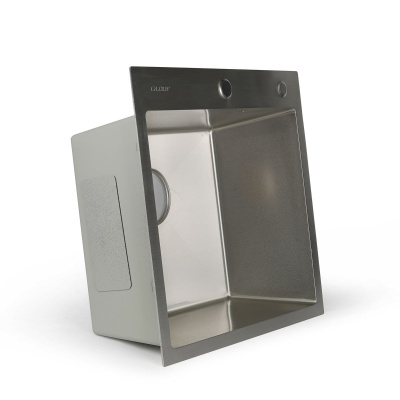 Мойка для кухни врезная G.lauf GL-5050 хром из нержавеющей стали, 50*50 см без сифона