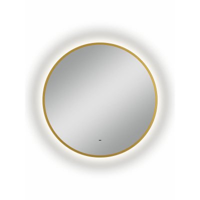 Зеркало D800 Mirgold LED ЗЛП5151 c бесконтактным сенсором, золотая окантовка