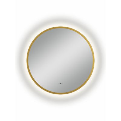 Зеркало D700 Mirgold LED ЗЛП5150 c бесконтактным сенсором, золотая окантовка
