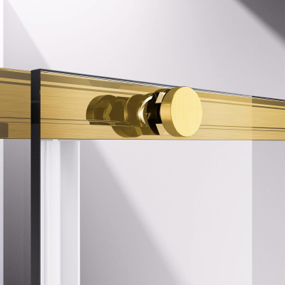 Душевая дверь Vincea Slim-N VDS-4SN130CLG, 1300, брашированное золото, стекло прозрачное
