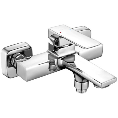 Смеситель для ванны GROSS AQUA 2515880C Edge хром с коротким изливом