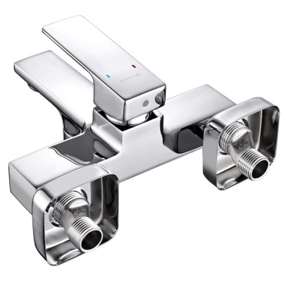 Смеситель для ванны GROSS AQUA 2515880C Edge хром с коротким изливом