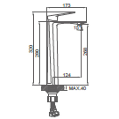 Смеситель для раковины LEDEME L1155-8