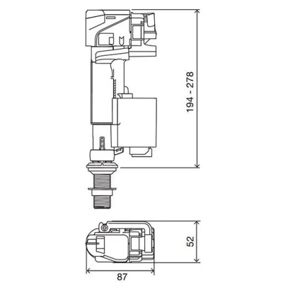Клапан наполнительный  OLI 879278/879285 IVC102, 1/2