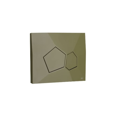 Кнопка механическая двойная OLI 890371 VORONOI матовый золотой, пластик